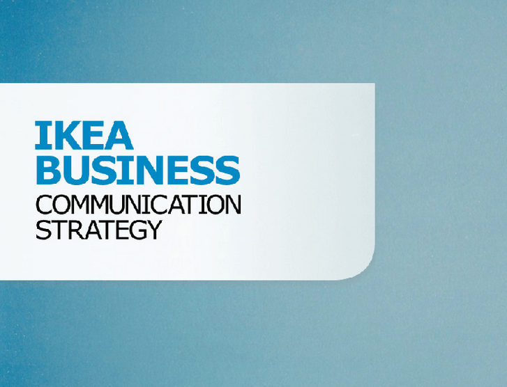 DEVELOPING IKEA BUSINESS STRATEGY